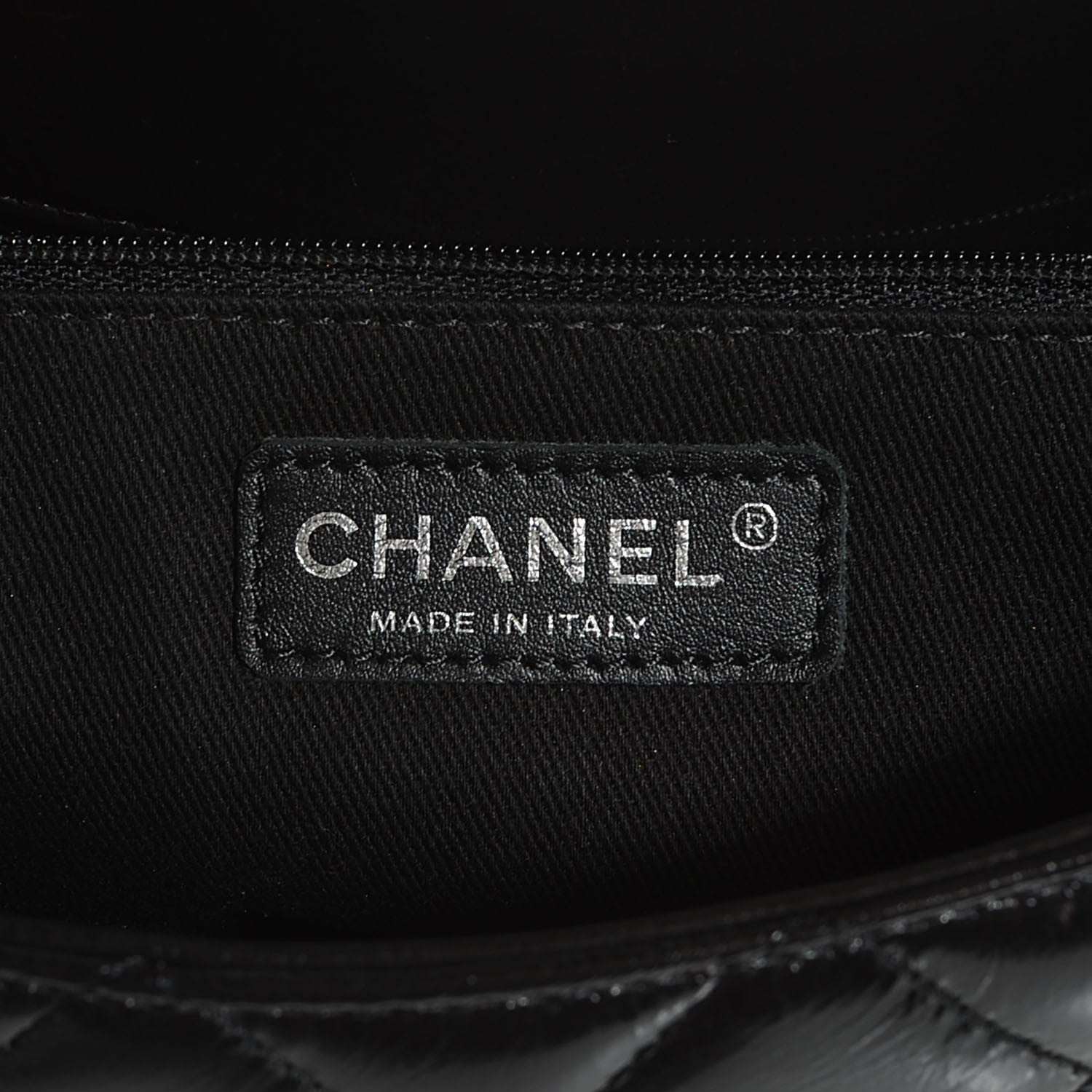 Chanel Glazed Calfskin Small CC Delivery Tote Black 8 of 9
