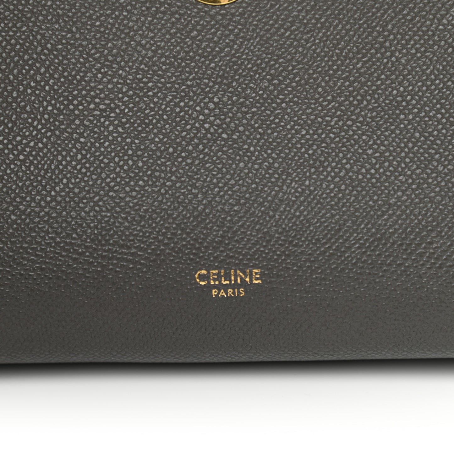 Grained Calfskin Nano Belt Bag Grey