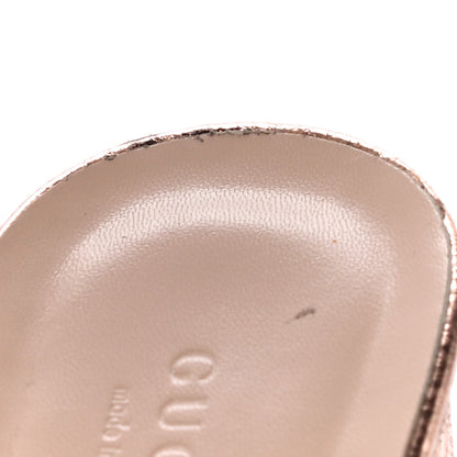 Gucci Galassia GG Marmont Fringe 75mm Slide Sandals 41 Salmone 13 of 13