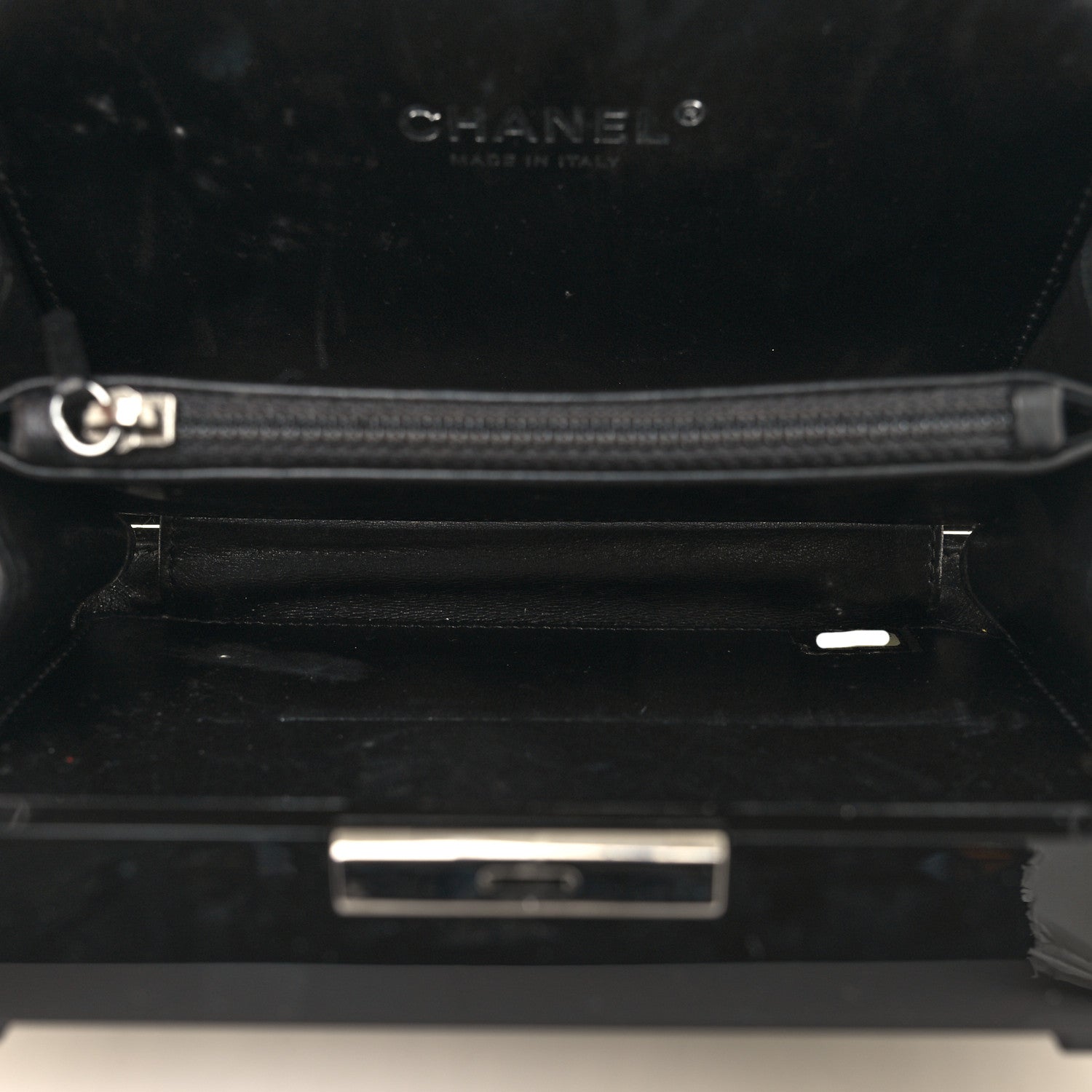 Chanel Plexiglass Barcode Boy Brick Lego Clutch Black 6 of 13
