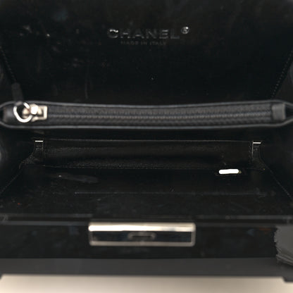 Chanel Plexiglass Barcode Boy Brick Lego Clutch Black 6 of 13