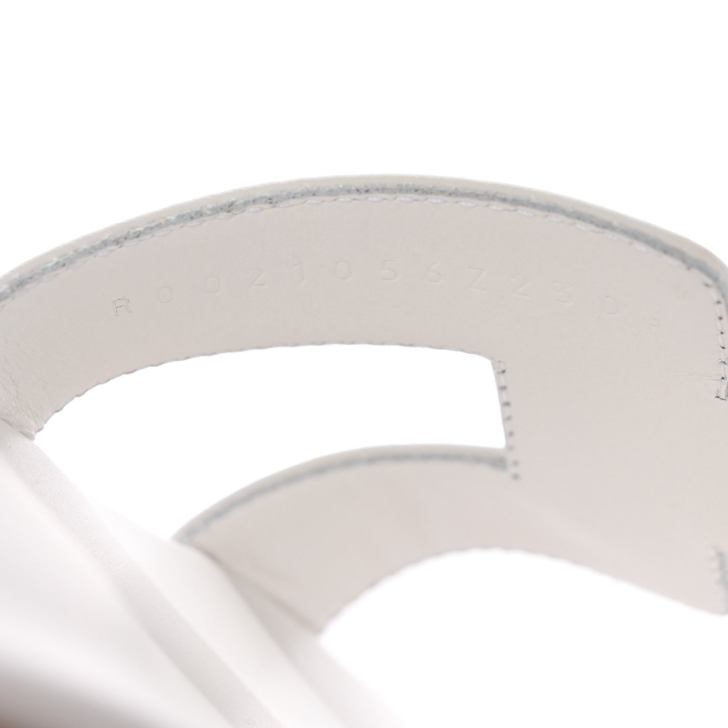 Box Calfskin Oran Sandals 38 White