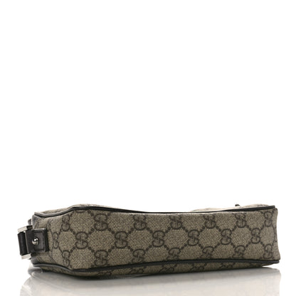 Gucci GG Supreme Monogram Canvas Web Shoulder Bag Brown 4 of 10