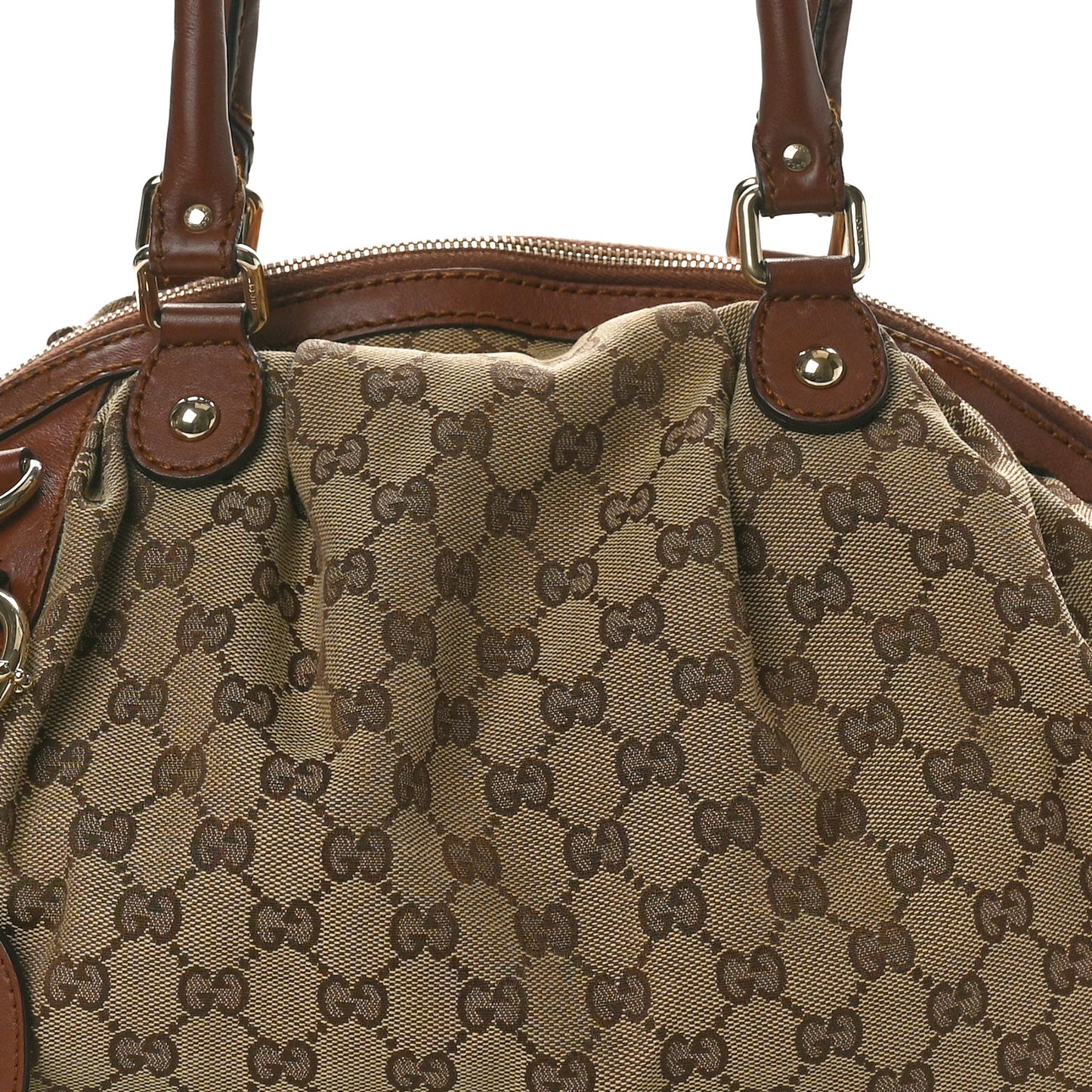 Monogram Medium Sukey Boston Brown