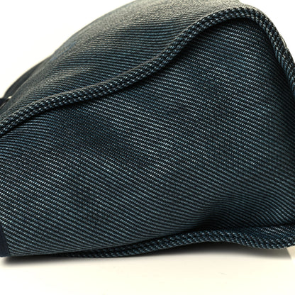 Chanel Mixed Fibers Calfskin Medium Deauville Tote Navy Blue 7 of 8