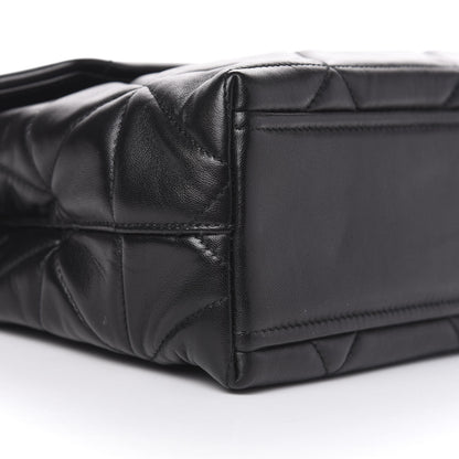 Prada Nappa Triangle Stitched Large Spectrum Bag Black 8 of 10