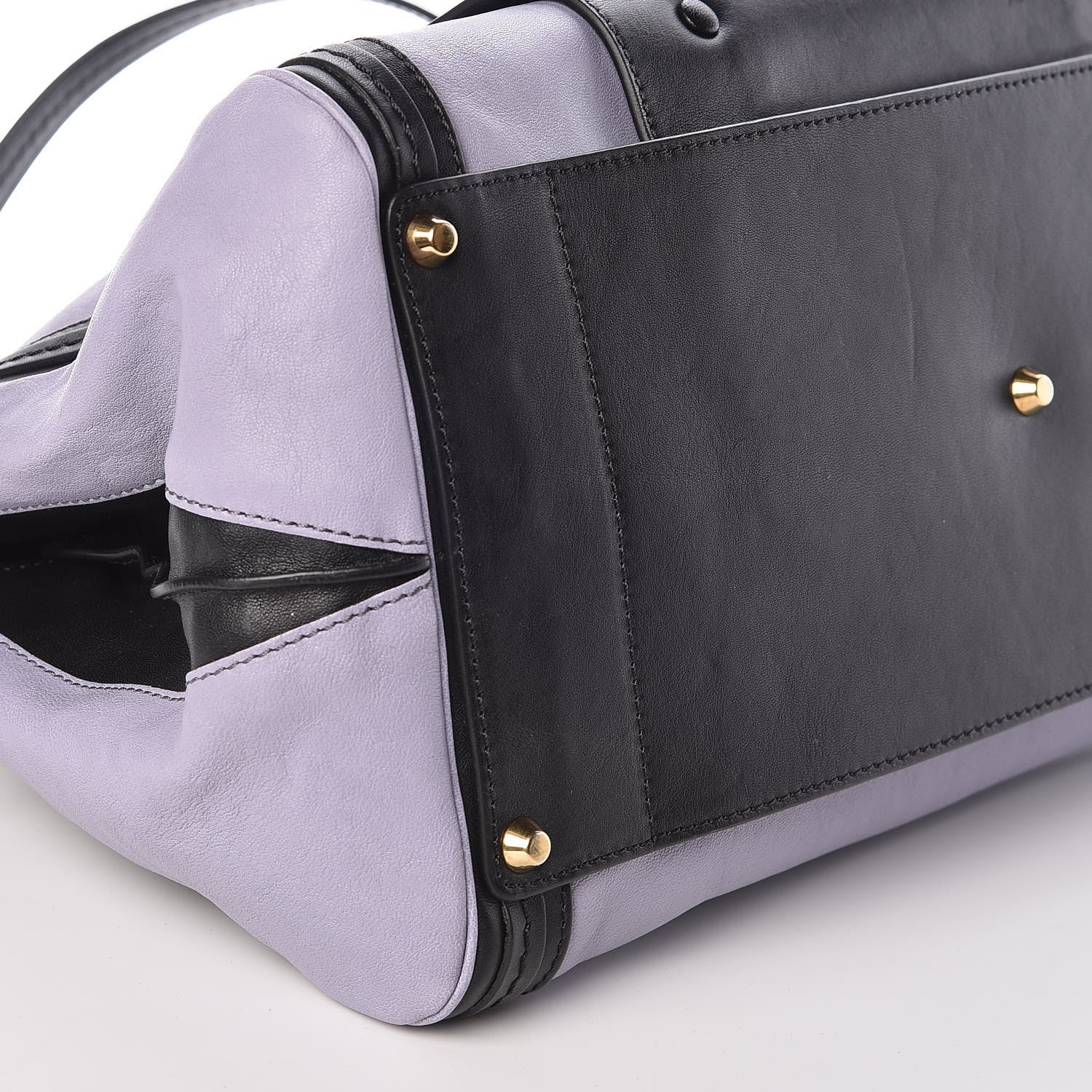 Chloe Calfskin Medium Alice Satchel Black Street Blue 8 of 9