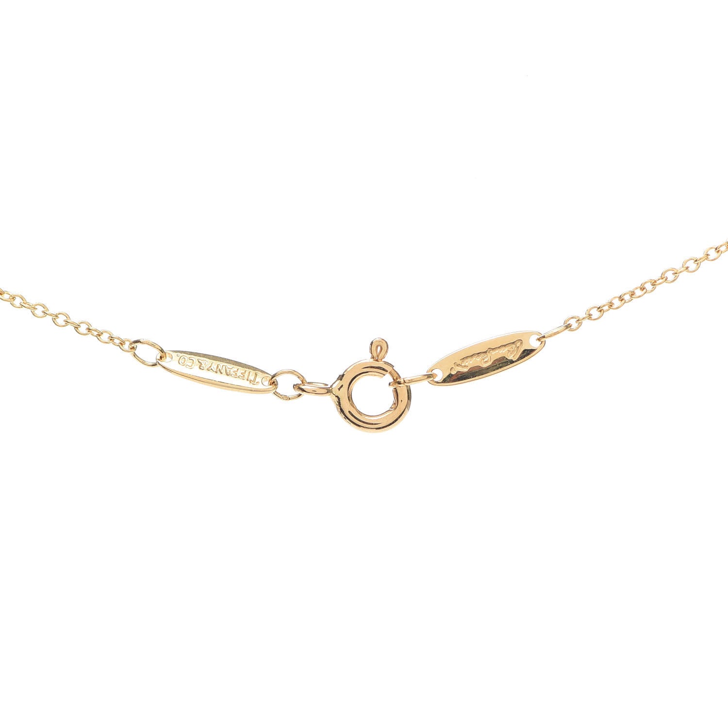 Tiffany 18K Yellow Gold 12mm Elsa Peretti Cross Pendant Necklace 4 of 4
