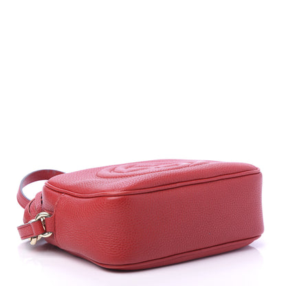 Gucci Pebbled Calfskin Small Soho Disco Bag Vibrant Red 4 of 14
