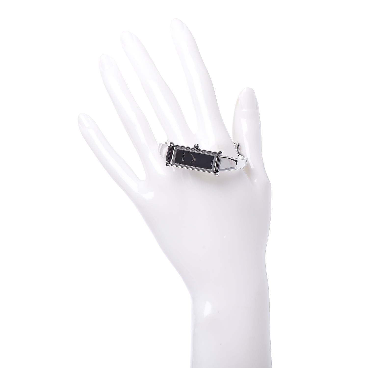 Gucci Stainless Steel 12mm 1500L Horsebit Quartz Watch Black 2 of 5