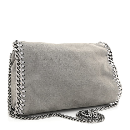 Stella McCartney Shaggy Deer Mini Falabella Fold Over Tote Light Grey 3 of 11