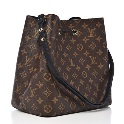 Louis Vuitton Monogram Neonoe MM Black 3 of 9