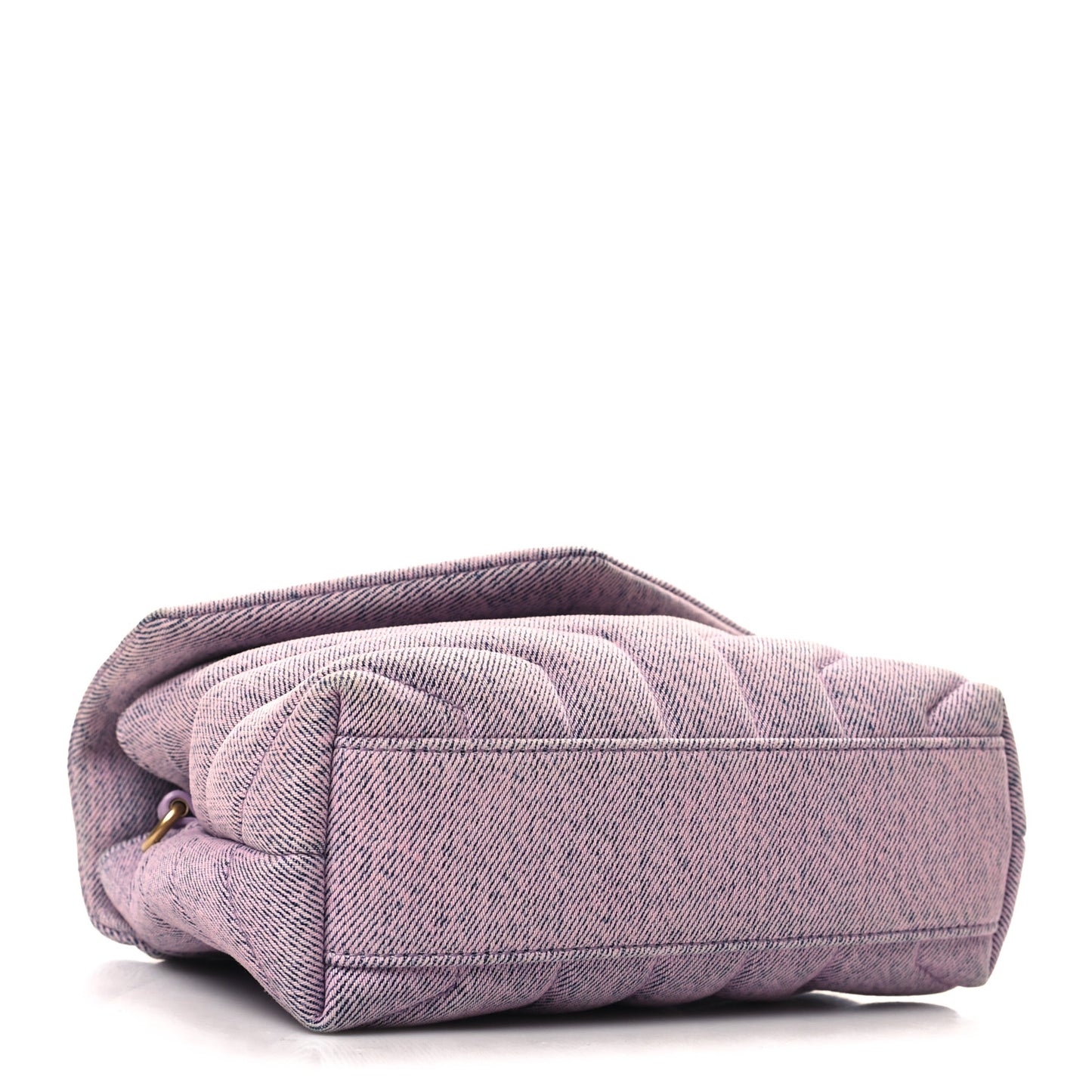 Denim Y Quilted Monogram Toy Loulou Crossbody Bag Bleached Lilac