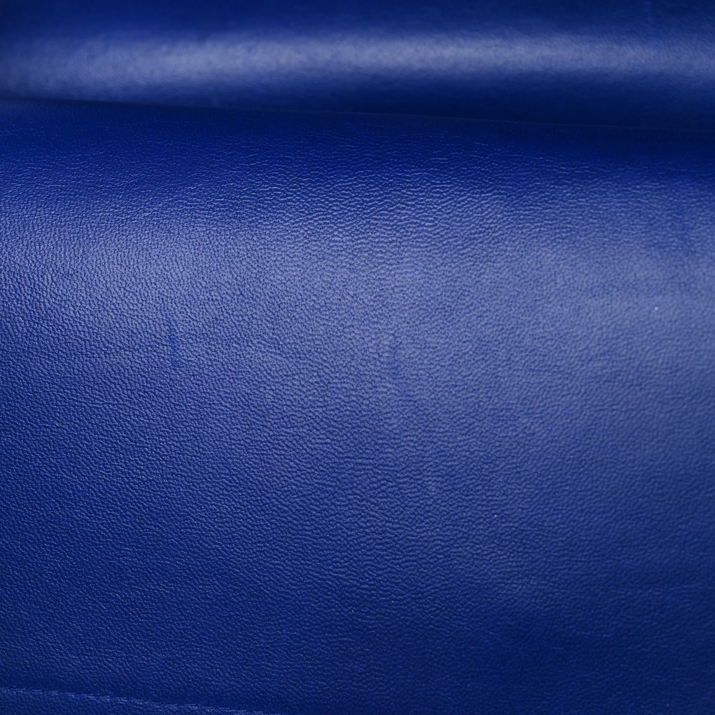 Lambskin Quilted Jumbo Double Flap Blue