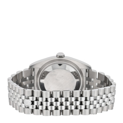 Rolex Stainless Steel 18K White Gold 36mm Oyster Perpetual Datejust Watch Pink Flowers 116234 3 of 5