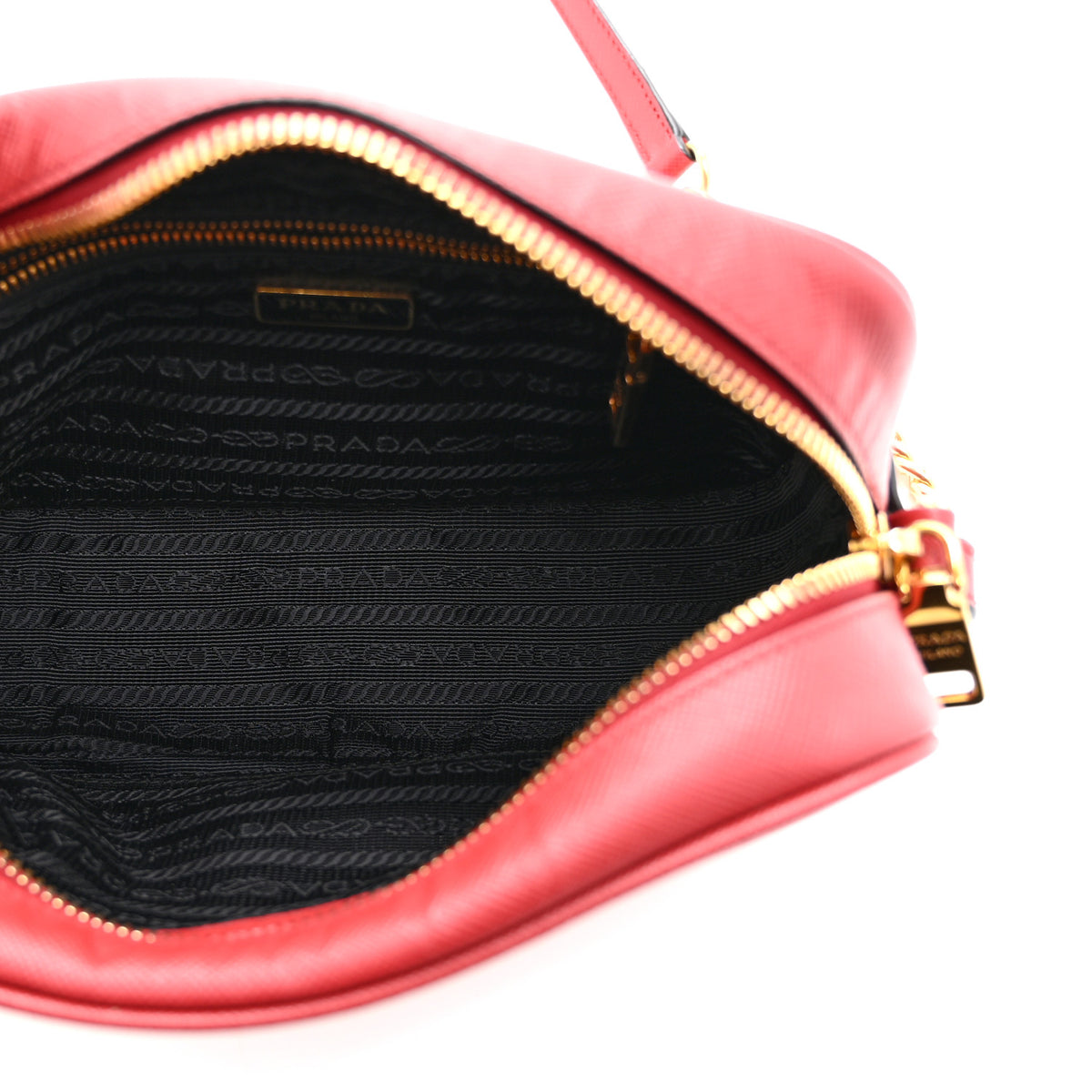 Prada Saffiano Mini Camera Crossbody Bag Rosso 5 of 10