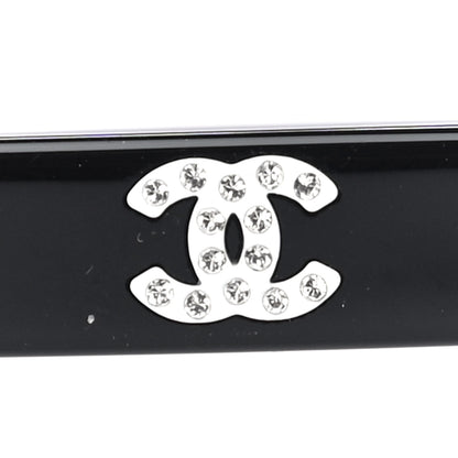 Chanel Acetate Strass Square Sunglasses 5422-B Black White 9 of 9