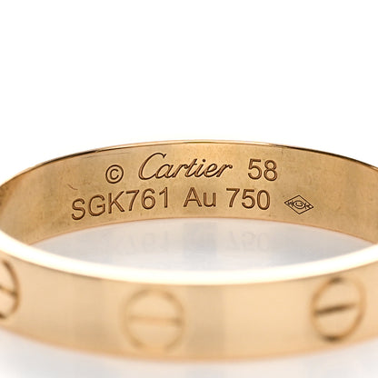 Cartier 18K Yellow Gold 3.5mm LOVE Wedding Band Ring 58 8.25 4 of 4