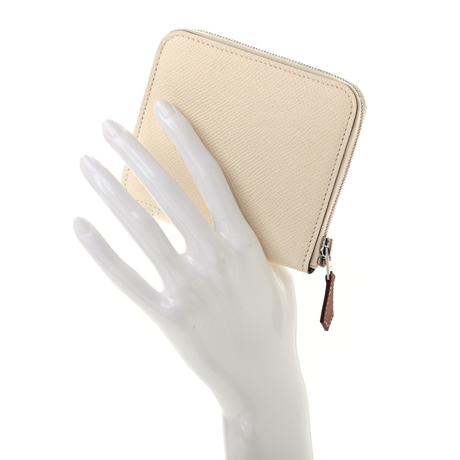 Hermes Epsom Silk'in Compact Wallet Nata Colvert 2 of 7