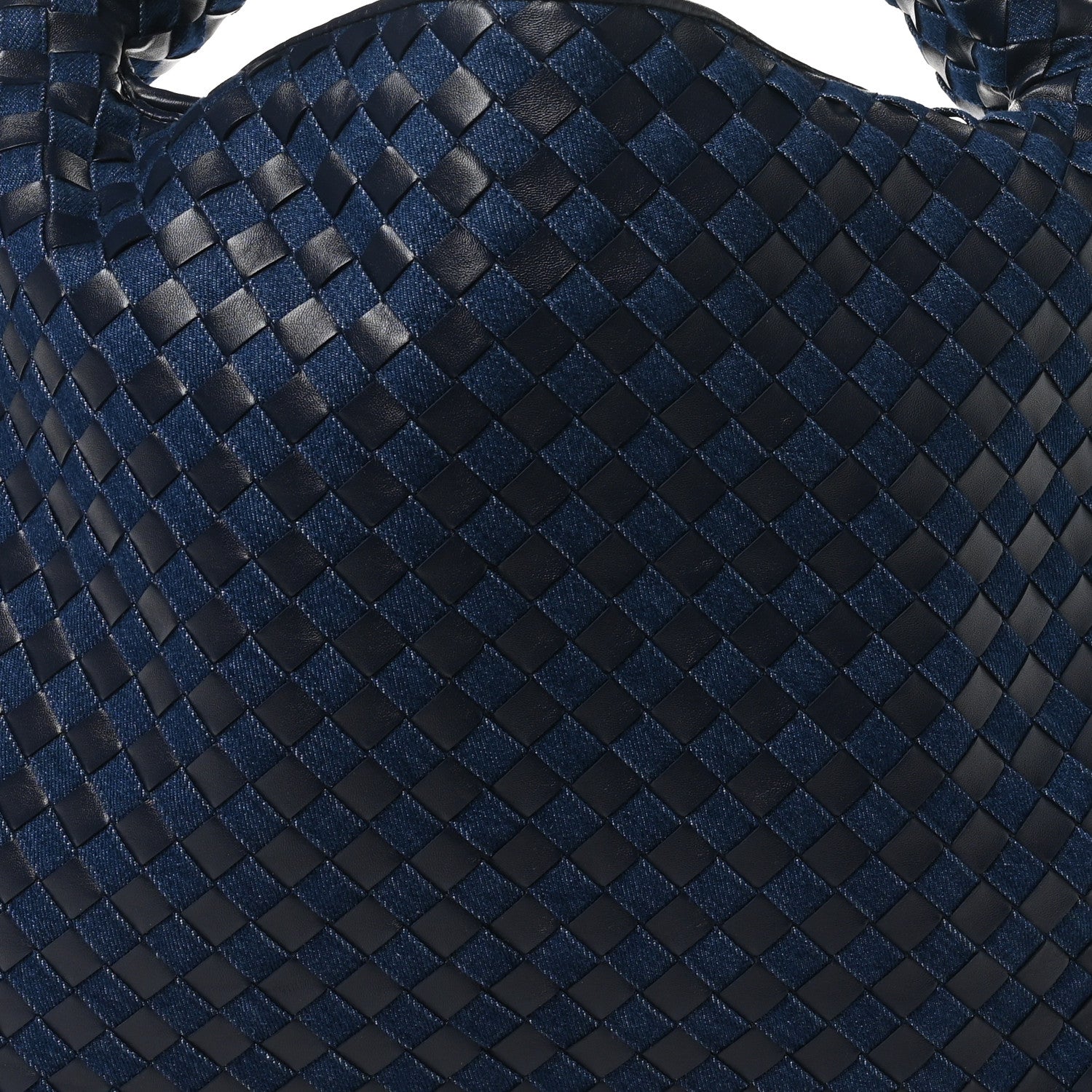 Bottega Veneta Denim Nappa Intrecciato Large Hop Abyss Indigo 7 of 9