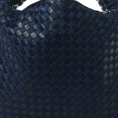 Bottega Veneta Denim Nappa Intrecciato Large Hop Abyss Indigo 7 of 9