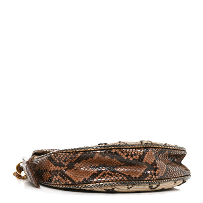 Louis Vuitton Snakeskin Suede Monogram Empire Ponant Marron 4 of 10