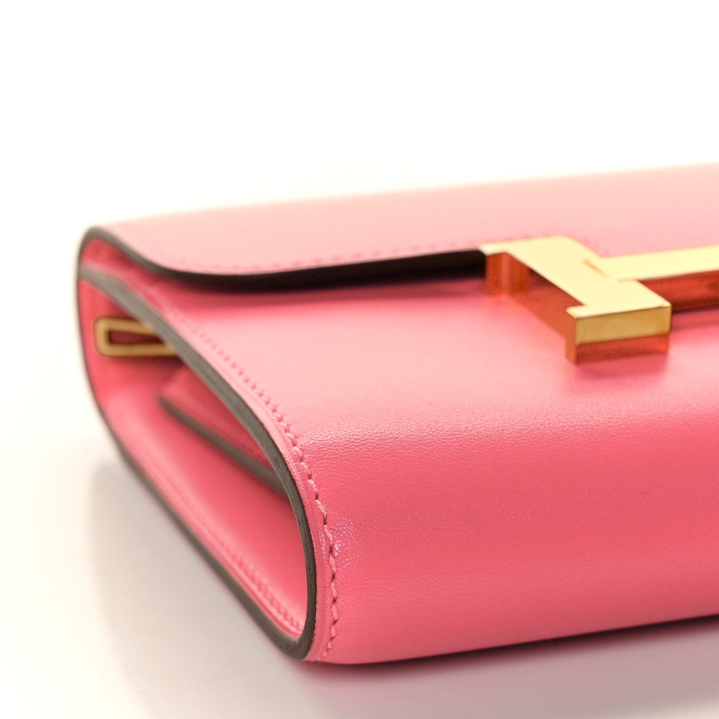 Tadelakt Constance Short Wallet Rose Lipstick