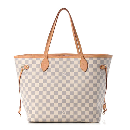 Louis Vuitton Damier Azur Neo Neverfull MM Rose Ballerine 2 of 16