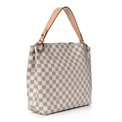 Louis Vuitton Damier Azur Graceful PM Rose Ballerine 3 of 11