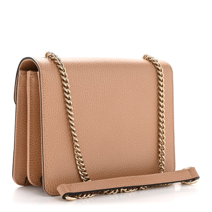 Gucci Dollar Calfskin Small Interlocking G Shoulder Bag Camelia 3 of 11