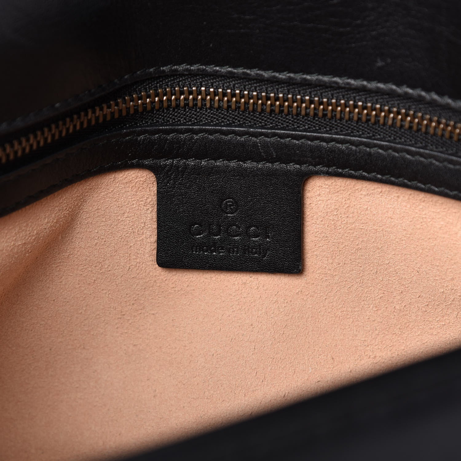 Gucci Calfskin Matelasse Small GG Marmont Shoulder Bag Black 8 of 10
