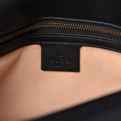 Gucci Calfskin Matelasse Small GG Marmont Shoulder Bag Black 8 of 10