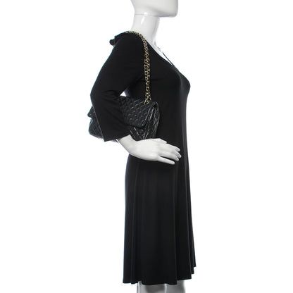 Chanel Lambskin Quilted Valentine Charms Medium Single Flap Black 2 of 9