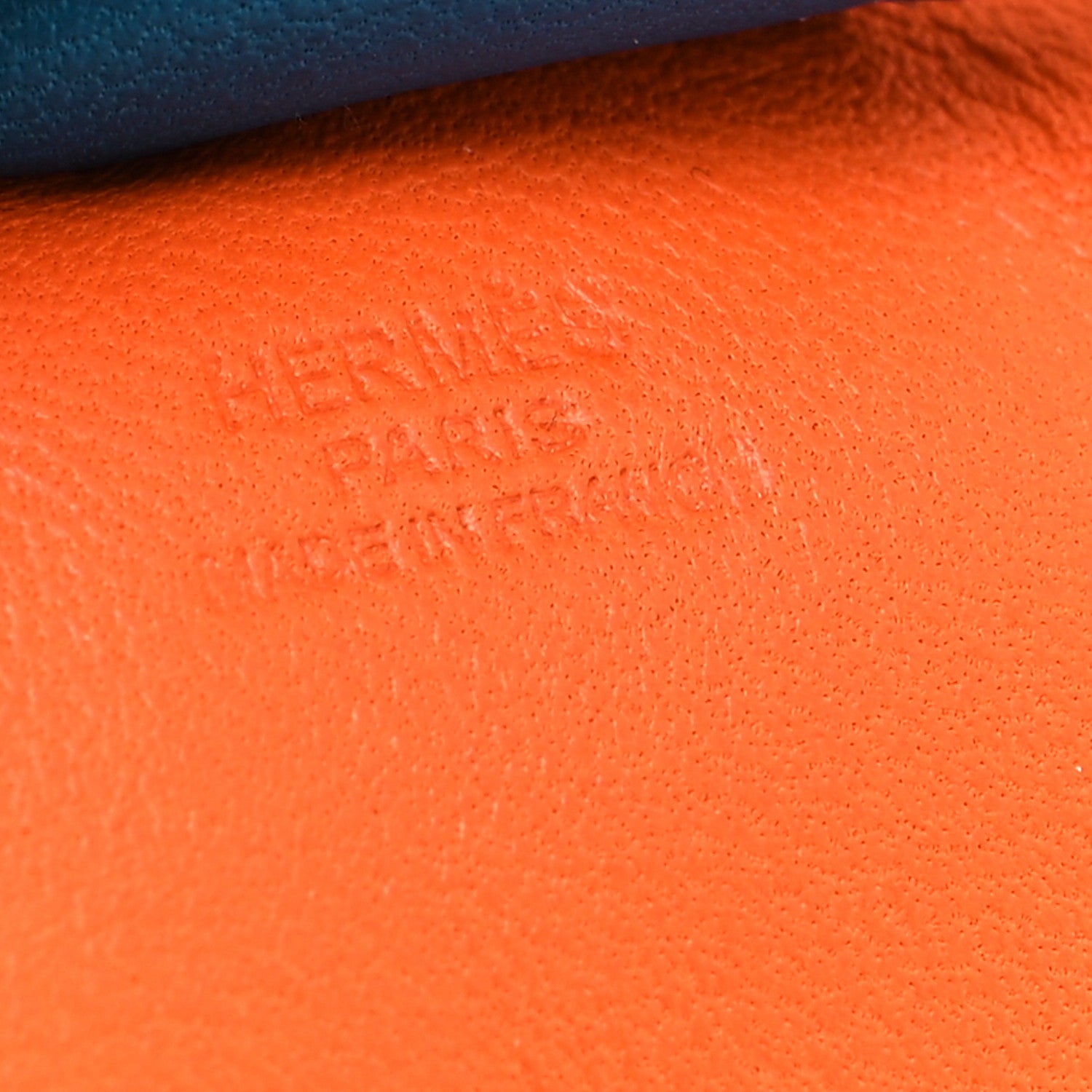 Hermes Milo Lambskin Grigri Rodeo Horse Bag Charm MM Orange Poppy Celeste Cobalt 3 of 3
