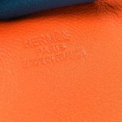 Hermes Milo Lambskin Grigri Rodeo Horse Bag Charm MM Orange Poppy Celeste Cobalt 3 of 3
