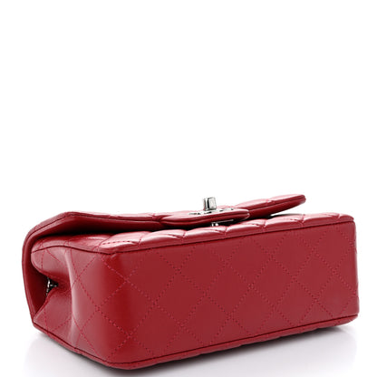 Chanel Lambskin Quilted Mini Rectangular Flap Red 4 of 10
