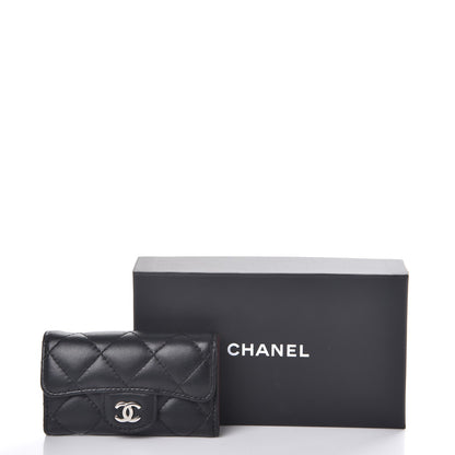 Chanel Lambskin Quilted 6 Key Holder Black 9 of 9