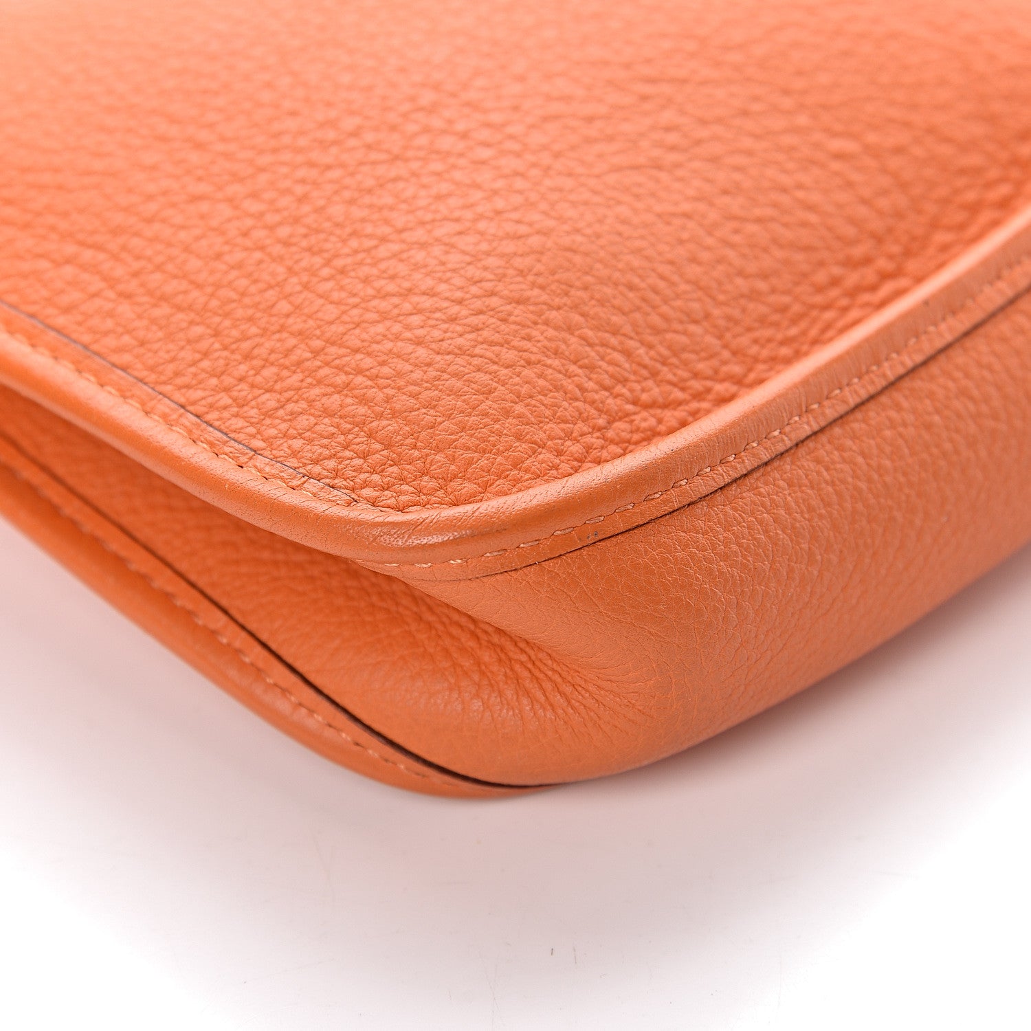 Hermes Taurillon Clemence Evelyne TPM Orange 16 of 17