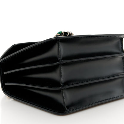Bulgari Calfskin Serpenti Forever Top Handle Black 10 of 11