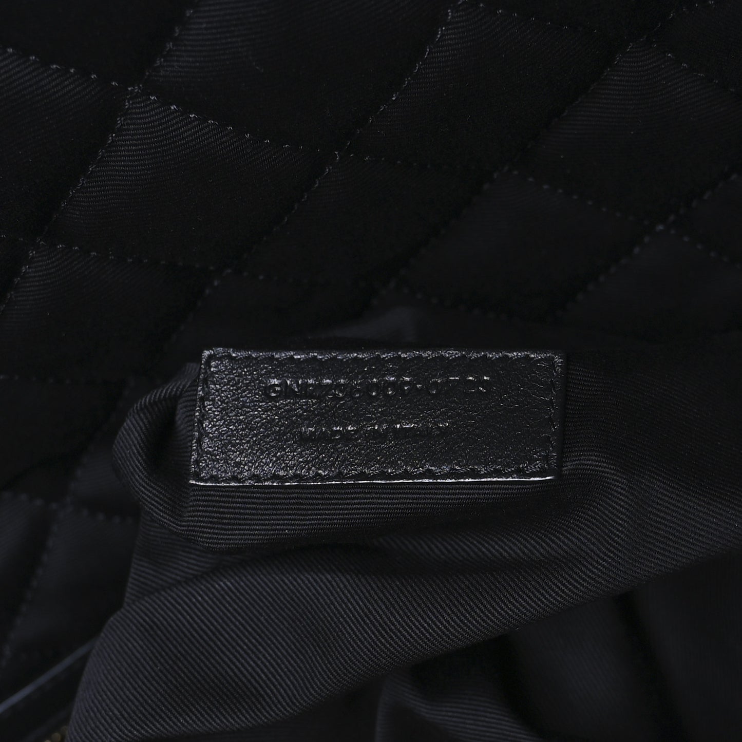 Calfskin Quilted ES Giant Travel Bag Black
