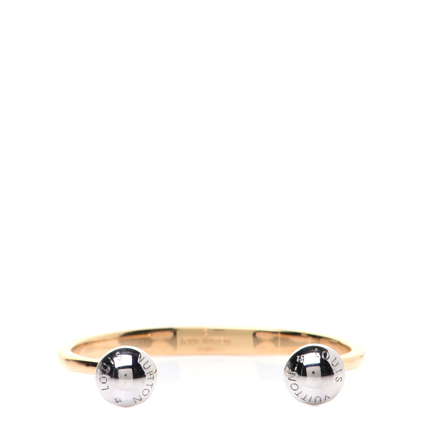 Louis Vuitton Metal Studdy Bracelet M Gold Silver 1 of 10