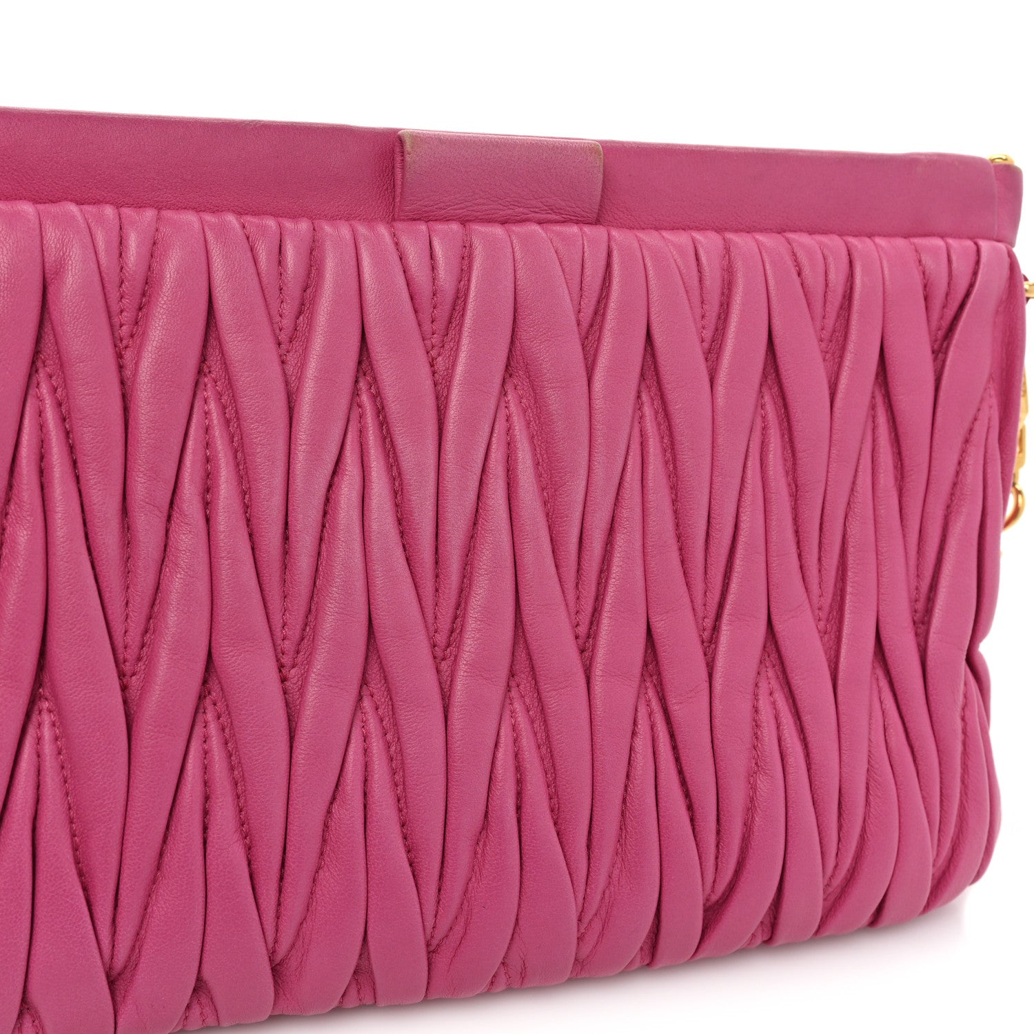 Miu Miu Nappa Matelasse Crossbody Peonia 9 of 11