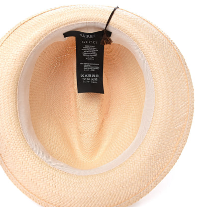 Gucci Straw Fedora Hat M 5 of 5