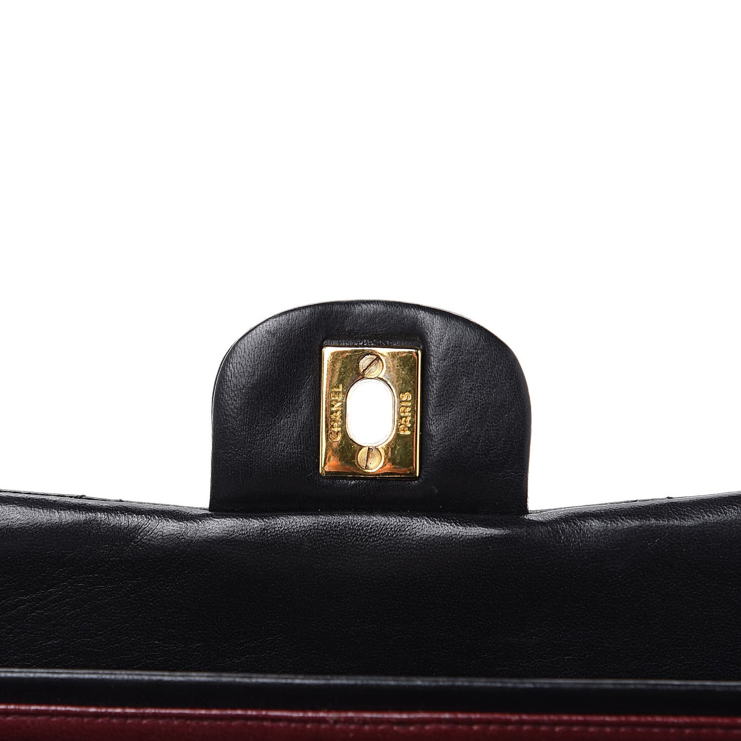 Lambskin Quilted Small Double Flap Black