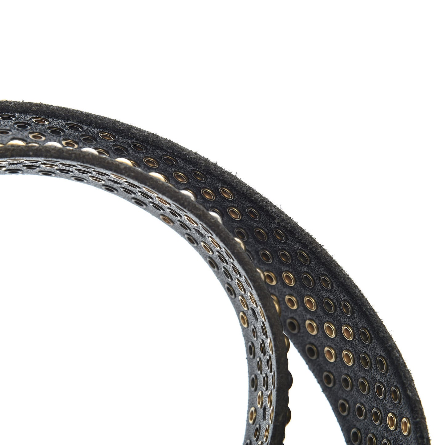 Calfskin Studded Feline Belt 85 34 Black