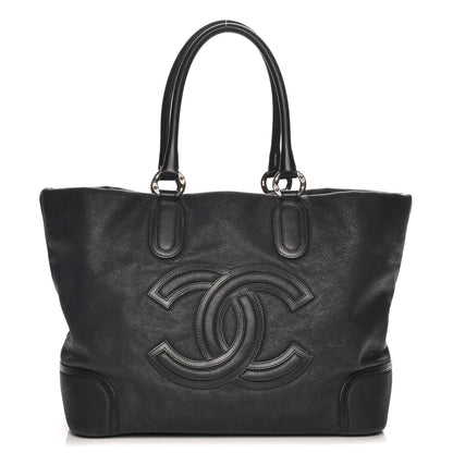 Chanel Washed Calfskin Tote Black 1 of 8