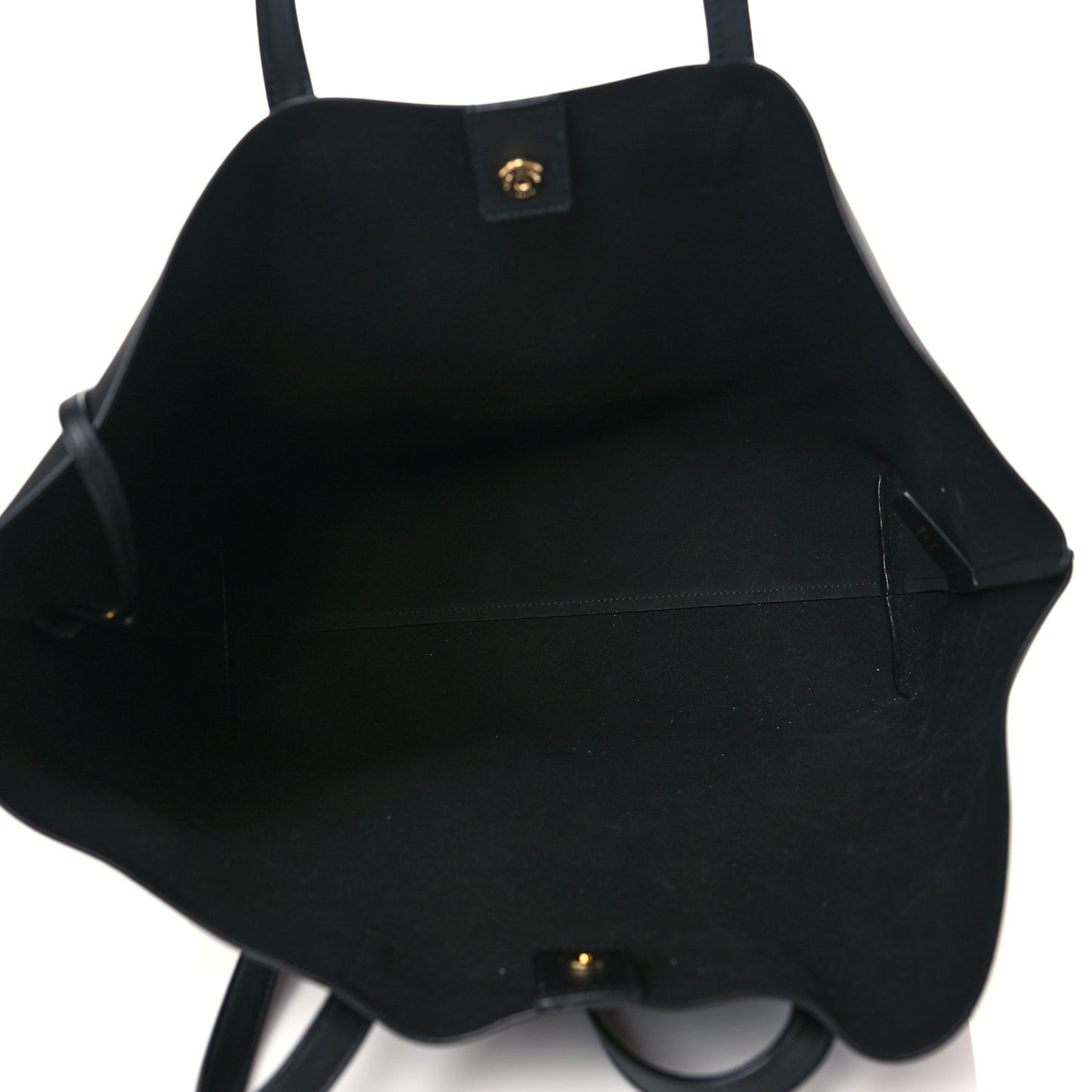 Calfskin Large Shopping Tote Black