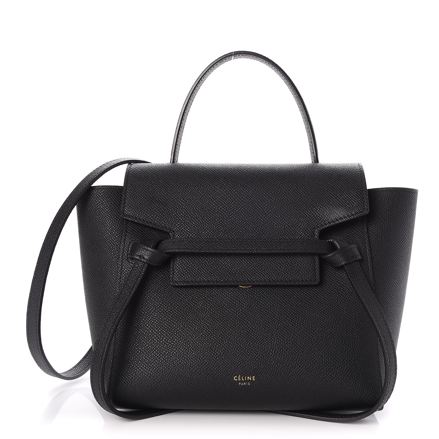 Celine Grained Calfskin Nano Belt Bag Black 1 of 10