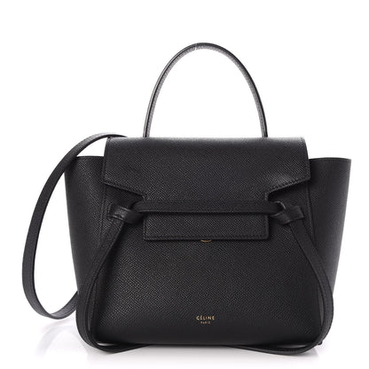 Celine Grained Calfskin Nano Belt Bag Black 1 of 10