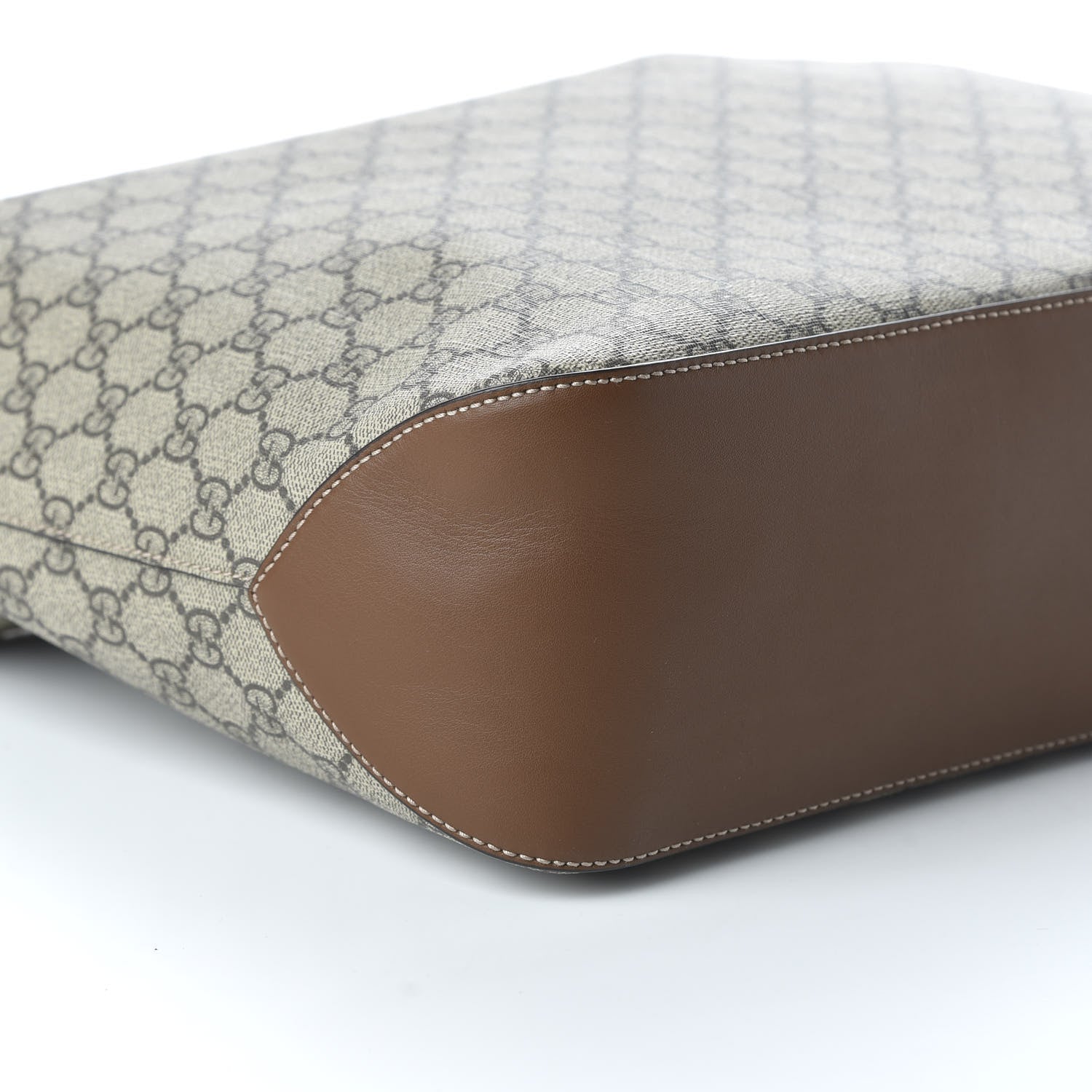 Gucci GG Supreme Monogram Large Linea A Hobo Light Brown 6 of 10